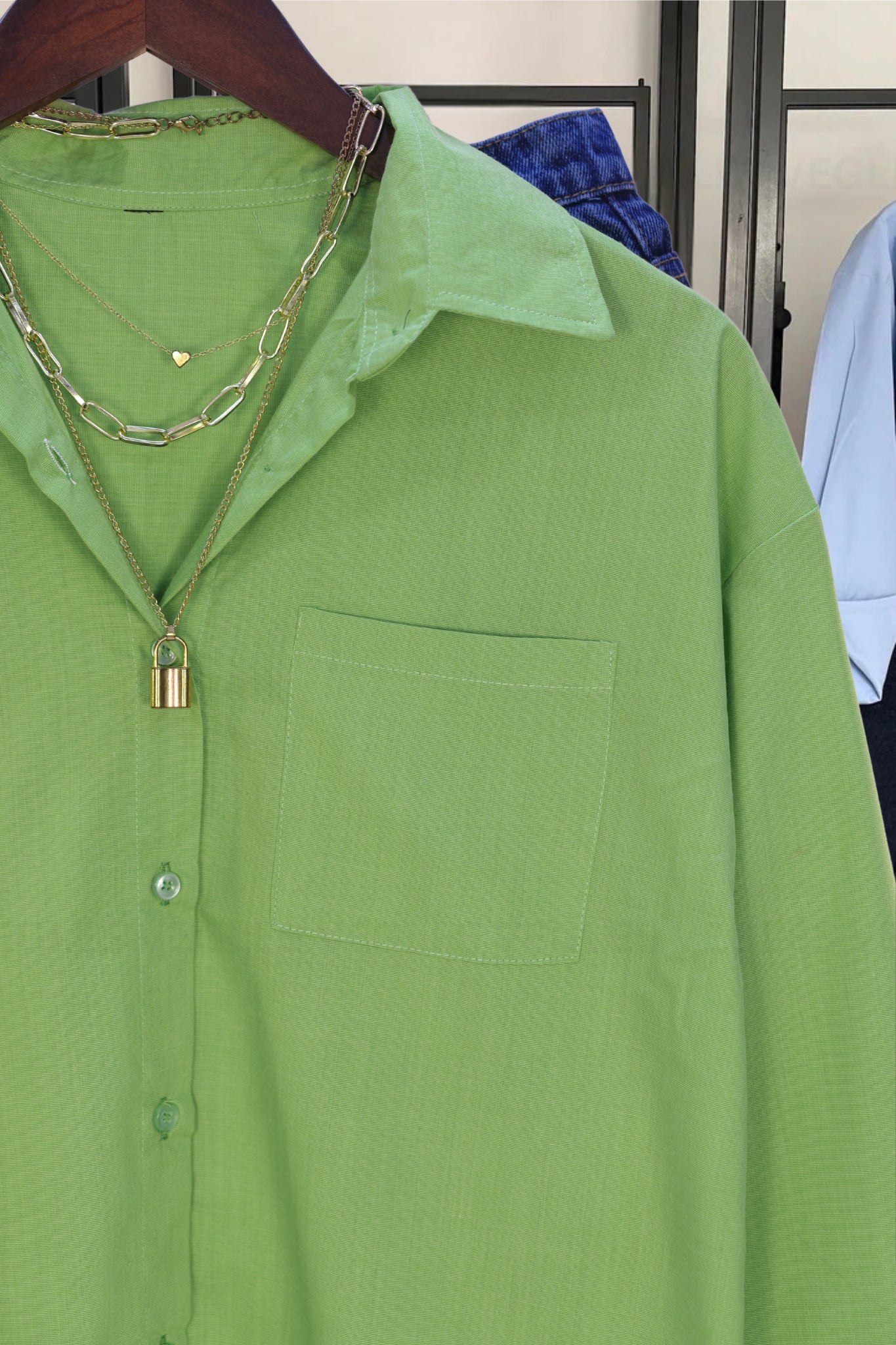 Vegles Women's Over-Size Shirt in Viscose Cotton