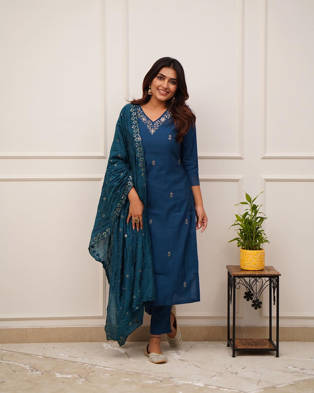 Embroidered Lightweight Ethnic Wear Kurti set