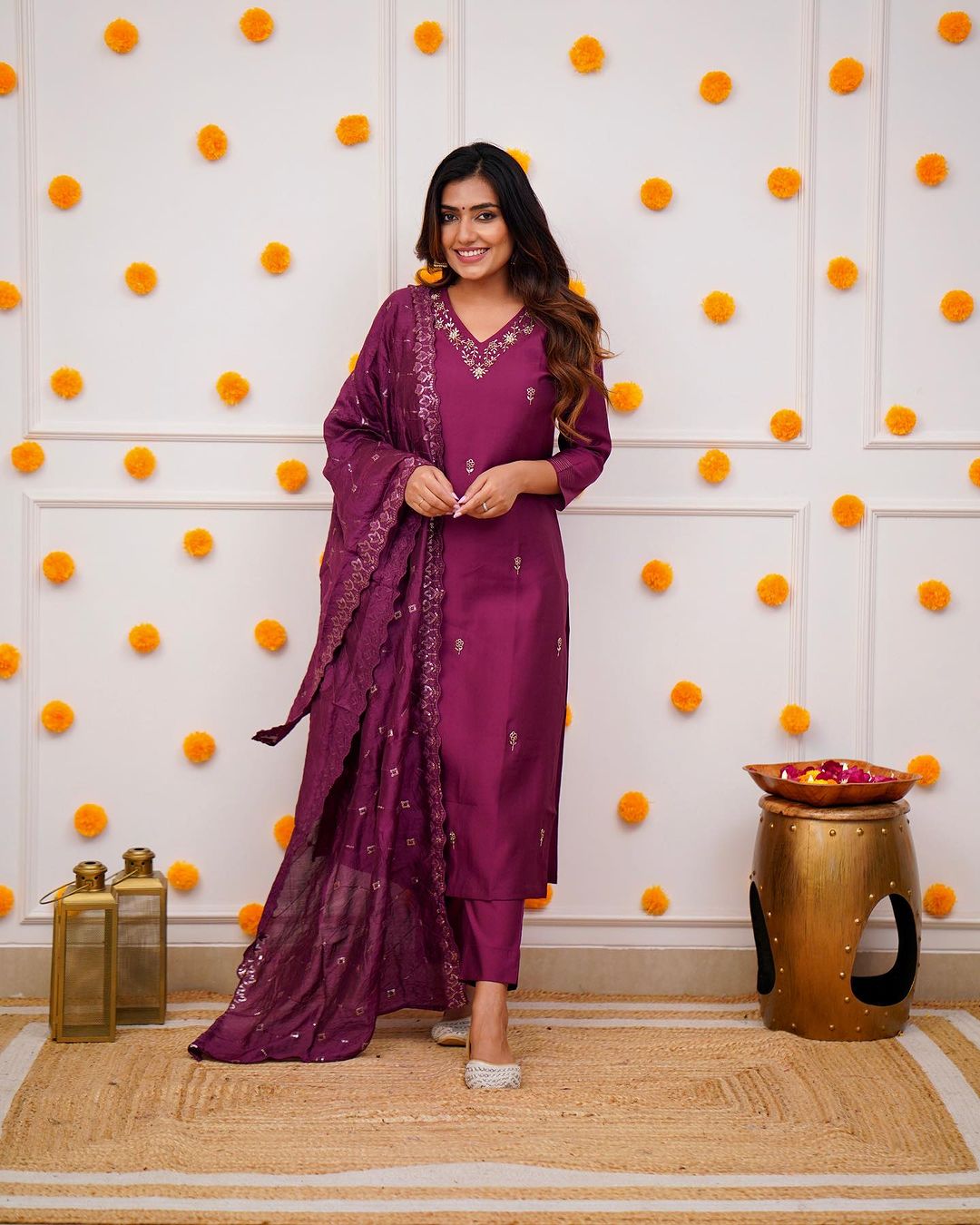 Embroidered Lightweight Ethnic Wear Kurti set