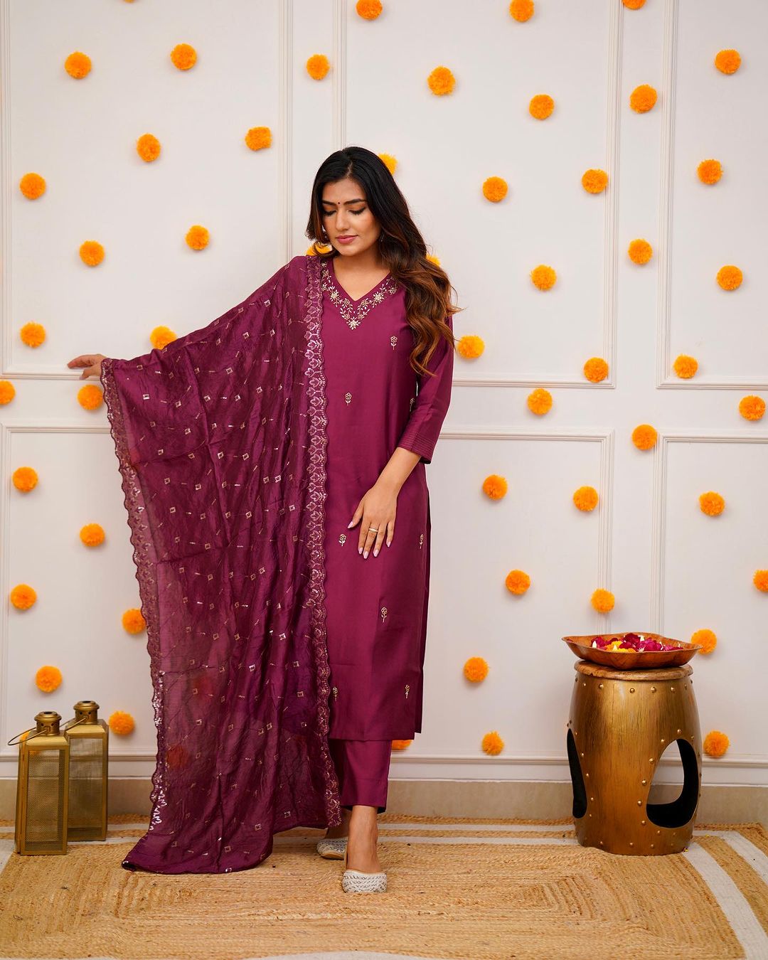 Embroidered Lightweight Ethnic Wear Kurti set