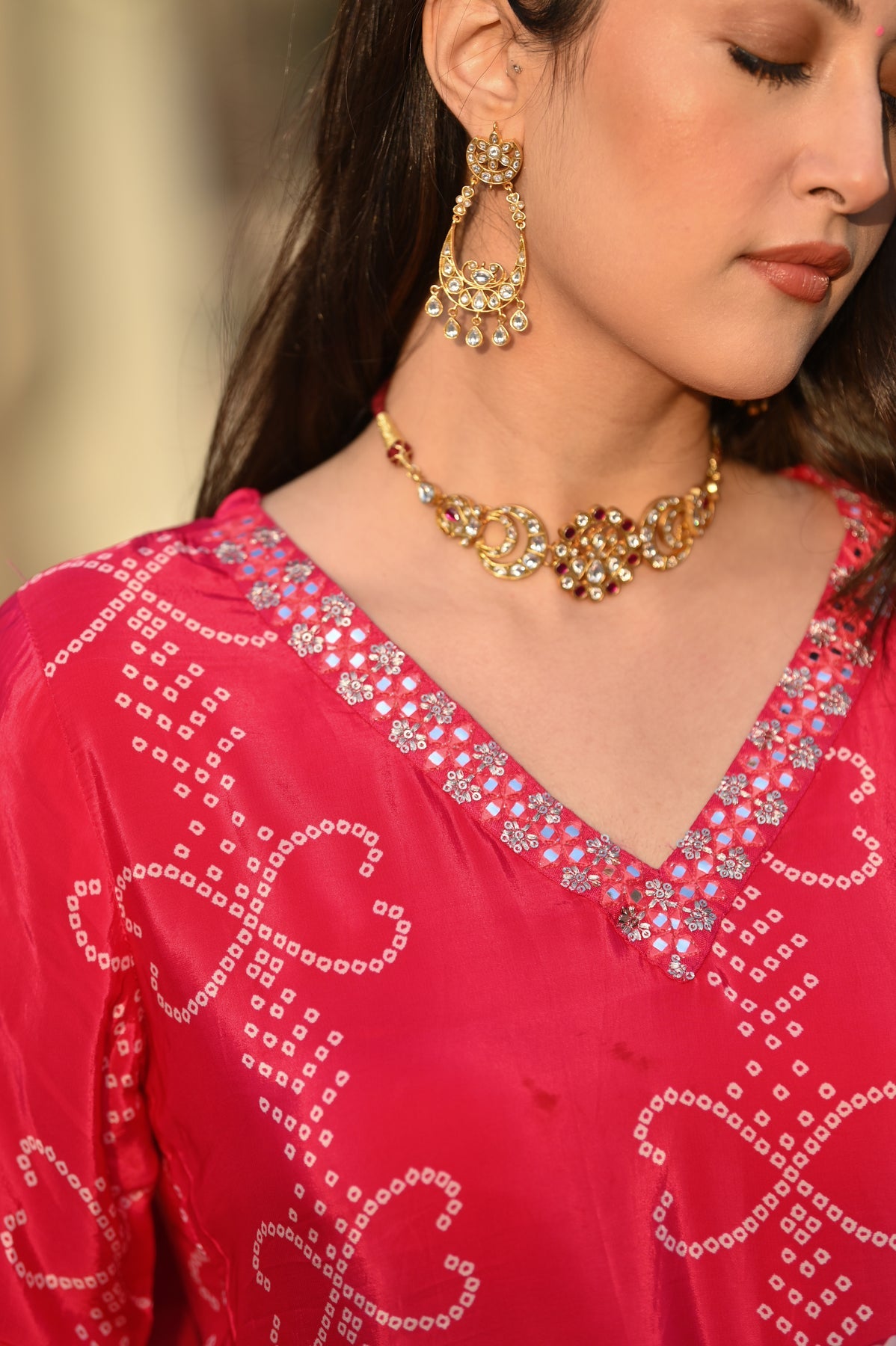 Vegles Embroidered Lightweight Ethnic Wear Kurti set