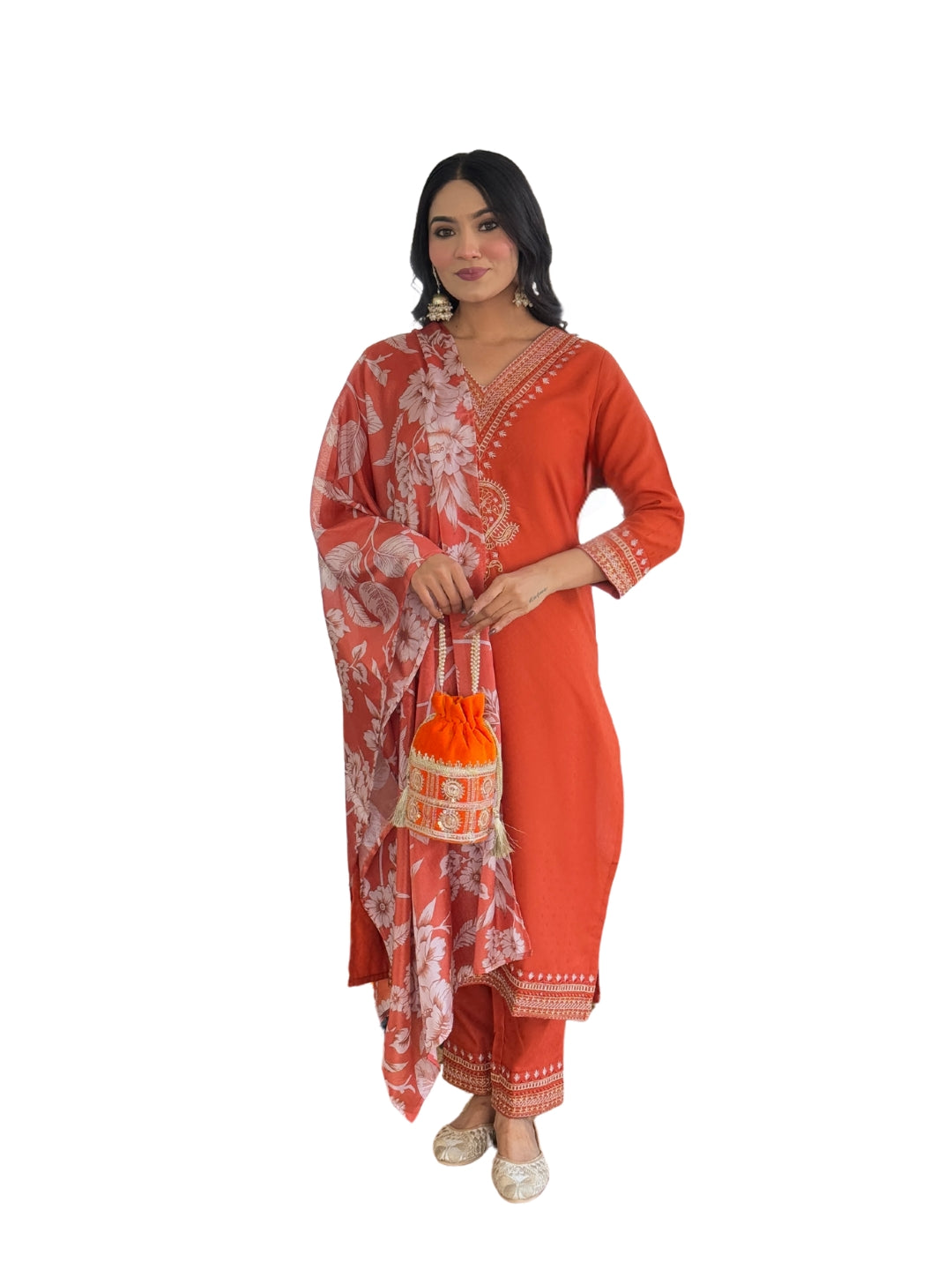 Vegles Embroidered Lightweight Ethnic Wear Kurti set