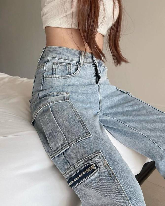 Vegles Utility Cargo Denim Jeans
