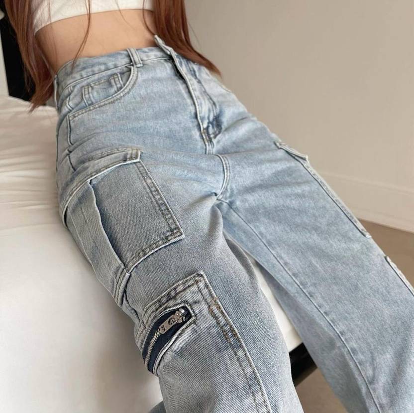 Vegles Utility Cargo Denim Jeans