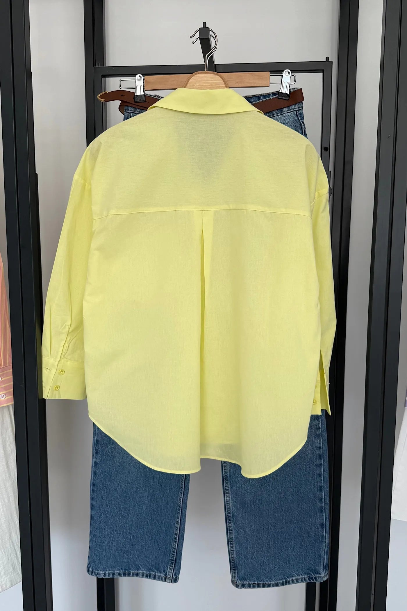 Vegles Lemon Yellow Poplin Shirt