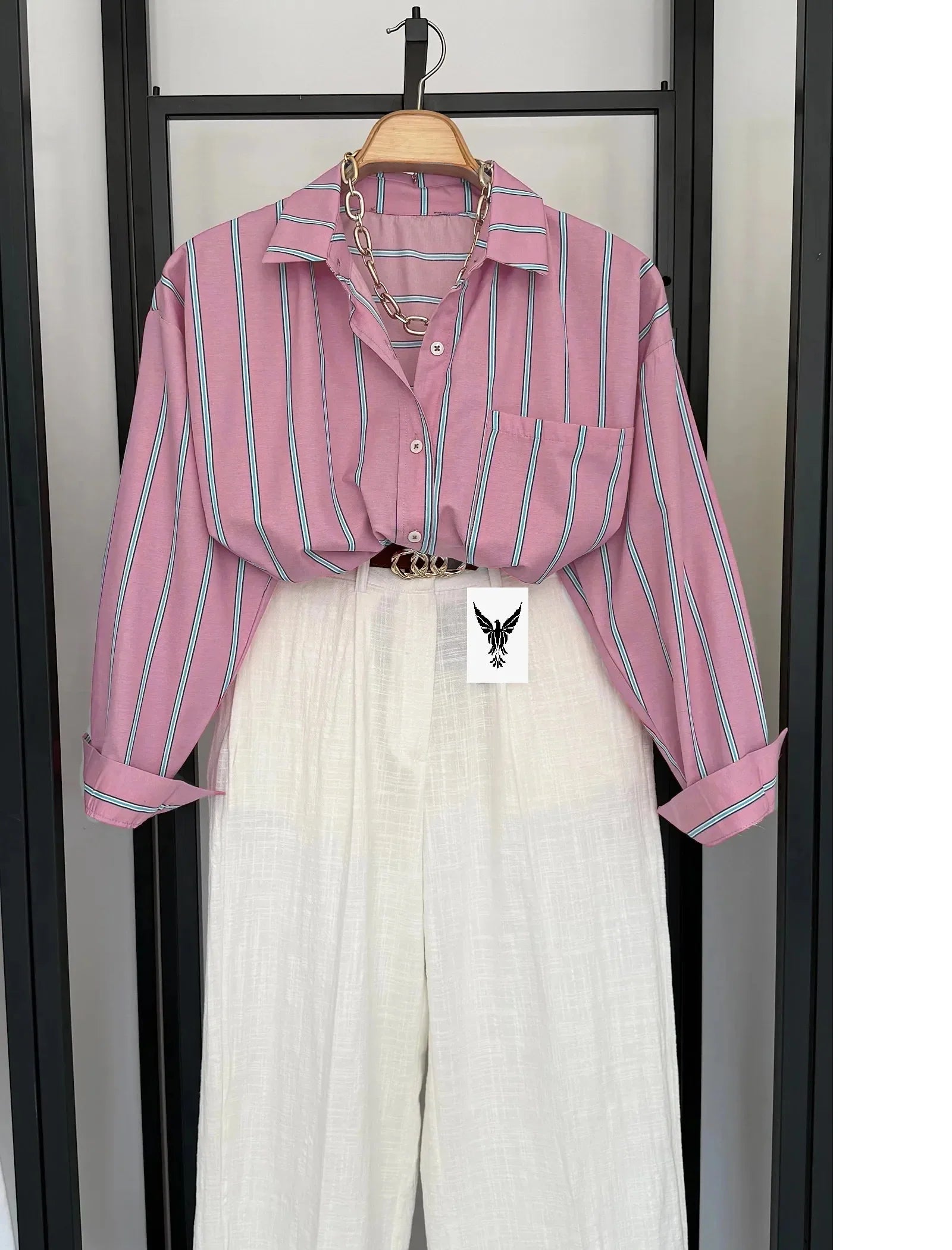 Vegles Premium Striped Over-Size Shirt